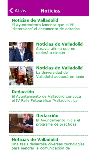 'Noticias de Valladolid', proyecto de Cantabria Diario, lanza su aplicación en Google Play