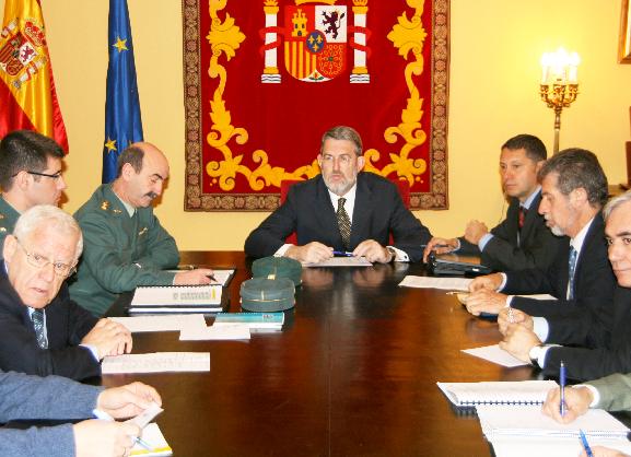 El delegado del Gobierno reúne a la Comisión de Vialidad ante el temporal que se centrará entre el mediodía del sábado y el domingo