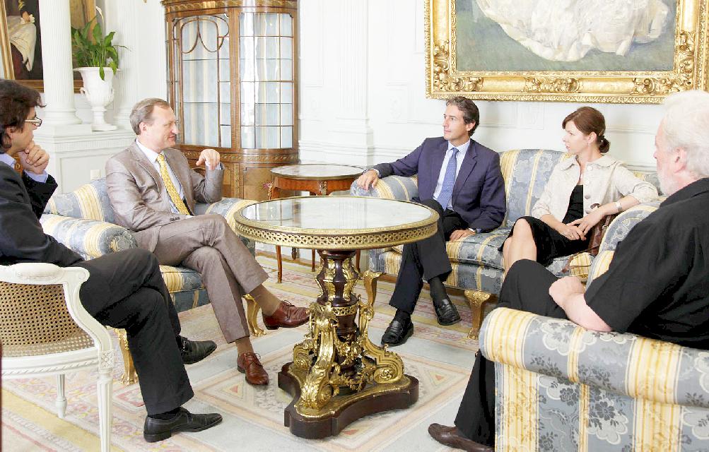 Reunión del alcalde con representantes de Vilnius, Capital Europea de la Cultura 2009