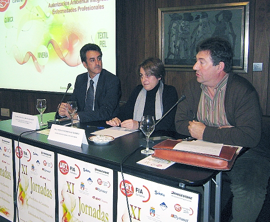 Martín y Cedrún, durante la clausura de las jornadas de UGT