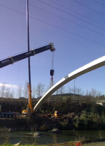 Obras de la pasarela