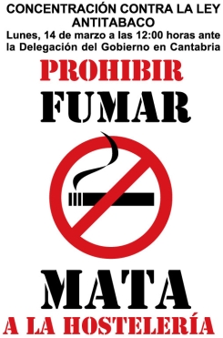 Sigue la polémica por la prohibición de fumar en establecimientos hosteleros