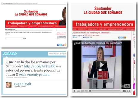 El PSOE de Santander elimina el vídeo que contenía imágenes protegidas por derechos de autor
