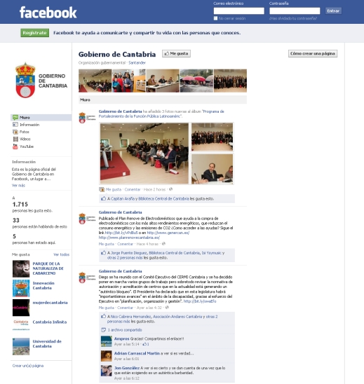 Gobierno y Parlamento de Cantabria, en ebullición en las redes sociales
