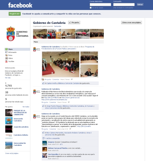  Gobierno y Parlamento de Cantabria, en ebullición en las redes sociales