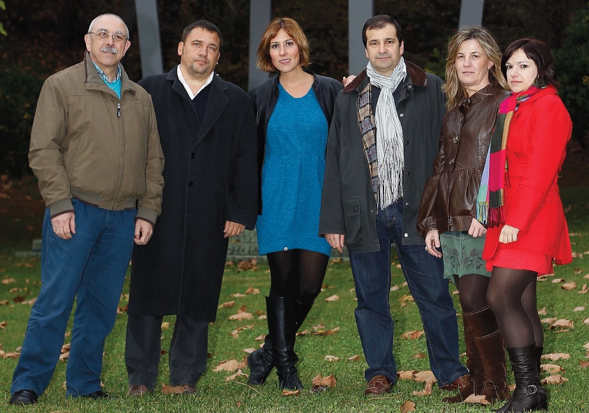 La candidatura encabezada por Beatriz Grijuela (en el centro de la fotografía) resultó ganadora en las elecciones del 22 de diciembre