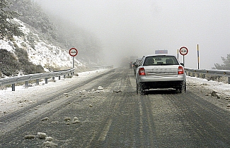 La delegación del gobierno aconseja limitar los desplazamientos por carretera mientras dure la ola de frío / Foto: P. Ayala / Photoxpress