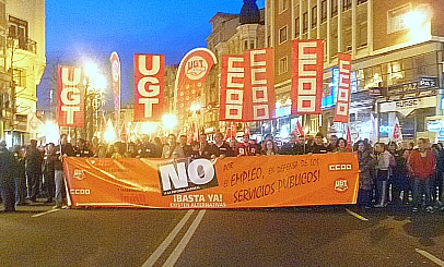 Más de 8.000 personas dicen 'No' en Santander a la política de recortes sociales de la UE