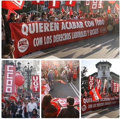 Más de 40.000 personas secundan una multitudinaria manifestación en Santander