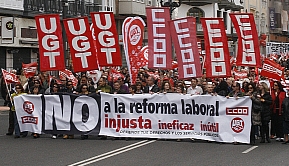 Manifestación contra la reforma laboral en Santander / Archivo