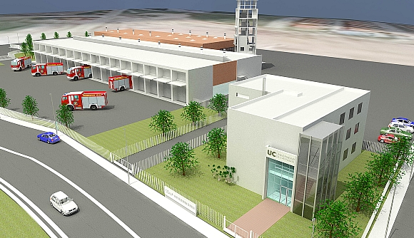 La UC presenta en el ayuntamiento el proyecto básico del centro de investigación de incendios