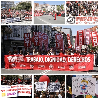 Más de diez mil personas secundan la manifestación del 1 de mayo en Santander