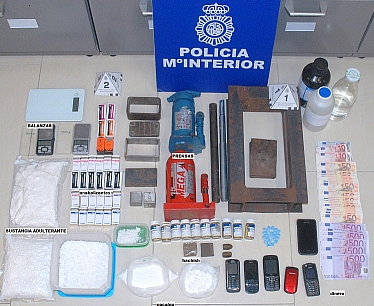Desmantelado un laboratorio de cocaína en Maliaño