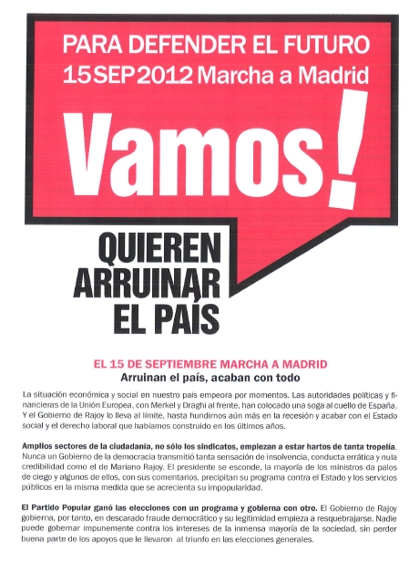 Organizan una 'Cumbre Social' con una marcha desde Cantabria hasta Madrid