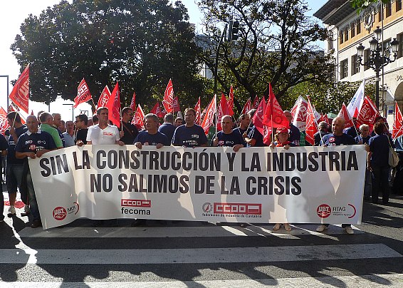 Los sindicatos piden un gran pacto social para reactivar la industria y la construcción