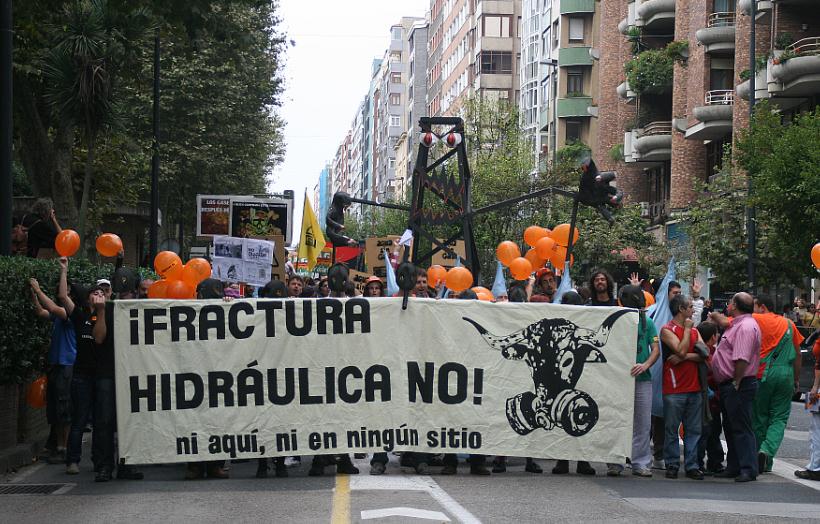 El 'fracking' ha suscitado un fuerte rechazo social en Cantabria