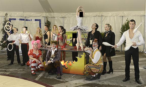 El circo italiano Rossi estrena espectáculo de navidad en Santander