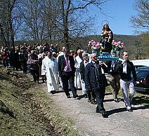 Cientos de personas acompañaron a la Virgen de Valverde