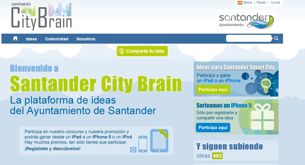 A punto de finalizar el plazo para presentar proyectos para "Santander City Brain"