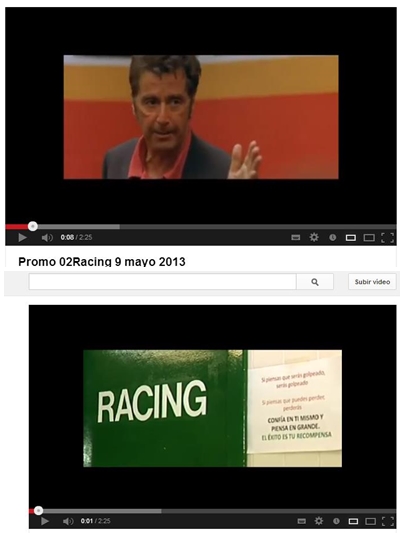  El Racing de Santander difunde un vídeo que utiliza fragmentos de una película protegida por derechos de autor