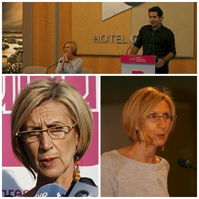 Rosa Díez reclama en Santander el papel de UPyD como tercera opción política