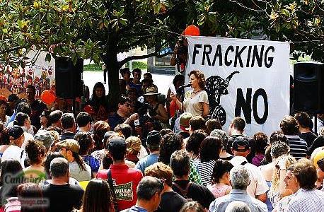 Manifestación contra el 'fracking' (archivo)