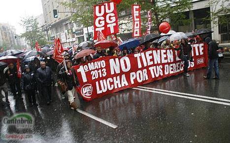 En la imagen de archivo, movilizaciones durante el 1 de mayo