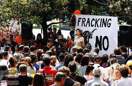Manifestación contra el 'fracking' (archivo)