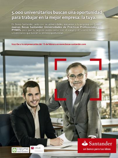 Foto de la campaña lanzada por el Santander