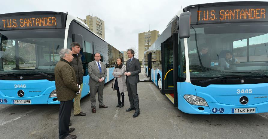 Santander estrena nuevos autobuses con emisiones reducidas