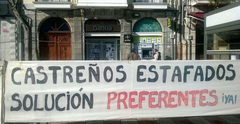 Bankia denuncia a nueve preferentistas de Castro Urdiales por amenazas y coacciones