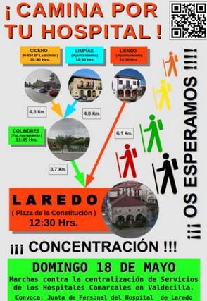 Llaman a caminar en defensa del hospital de Laredo