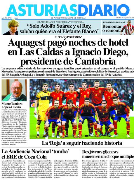 Portada de "ASTURIAS DIARIO"