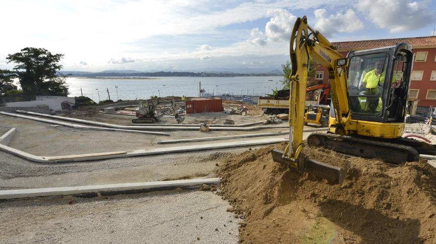 Las obras de remodelación de la plaza de la Bahía, en San Martín, entran en su fase final