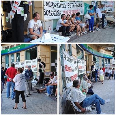  Afectados por preferentes muestran su rechazo por la vergonzosa batalla por el control de la Fundación Caja Cantabria