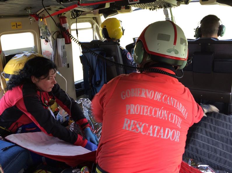  Herido grave un ciclista en ‘Los 10.000 de El Soplao’