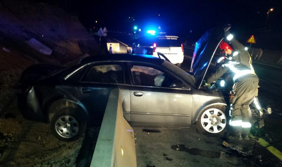 Cuatro heridos leves en un accidente en Sarón