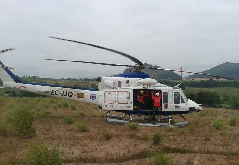Helicóptero de rescate del 112 Cantabria