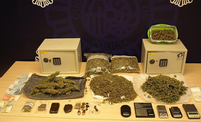 Detenidos tres responsables del local de una asociación cannábica por tráfico de drogas