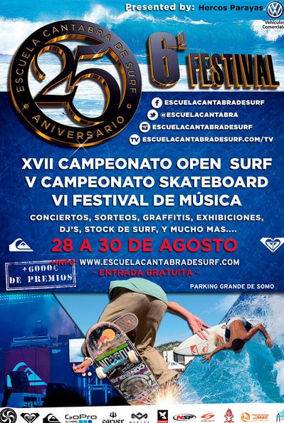  Sexta edición del Festival Escuela Cántabra de Surf