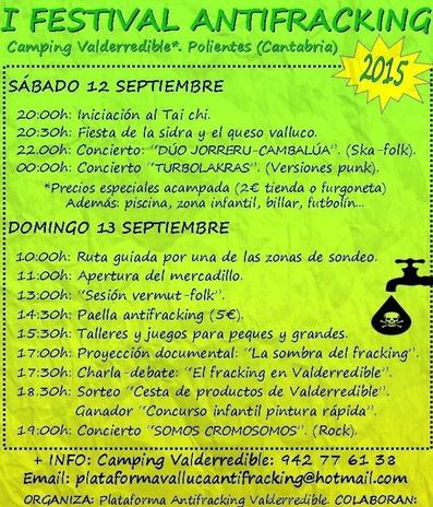  Polientes acogerá el I Festival Antifracking Valderredible