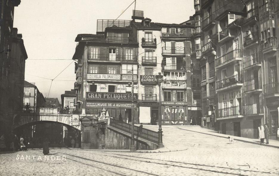 Pablo Isidro Duomarco, Puente de Vargas (hoy desaparecido) en la actual avenida de Calvo Sotelo, circa 1900, Colección Víctor del Campo Cruz, Centro de Documentación de la Imagen de Santander (CDIS), Ayuntamiento de Santander