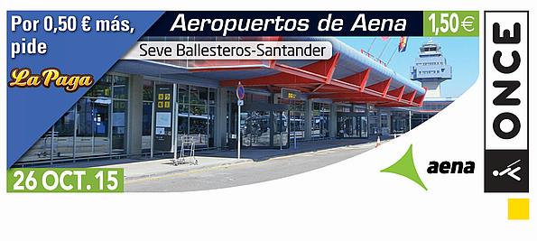 Cupón dedicado al Aeropuerto de Santander