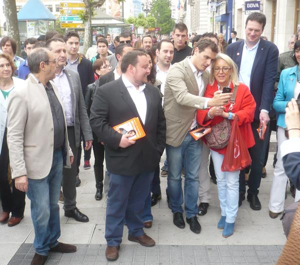 Albert Rivera en su última visita a Cantabria (Archivo)