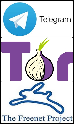 Tor, Telegram y Freenet