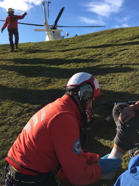 Rescatado un senderista en el Collado de Valdecoro