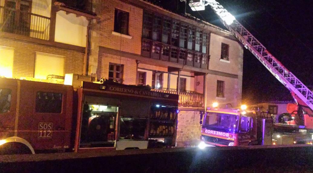 Extinguido un incendio en una vivienda de Bárcena de Pie de Concha