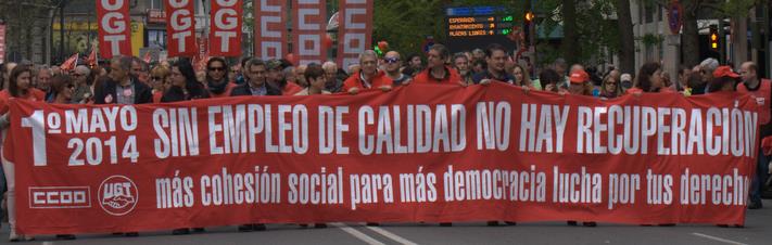 Manifestación 1 de mayo 2014 en Santander / Archivo CANTABRIA DIARIO