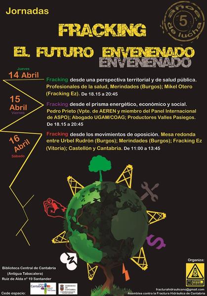 La Biblioteca Central de Cantabria acoge las jornadas «Fracking, el futuro envenenado»