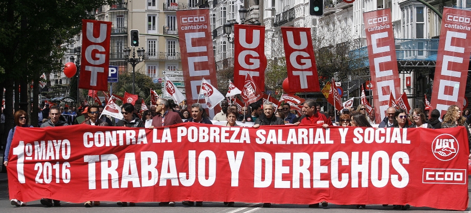  Miles de personas se manifiestan por el trabajo y contra la pobreza salarial y social